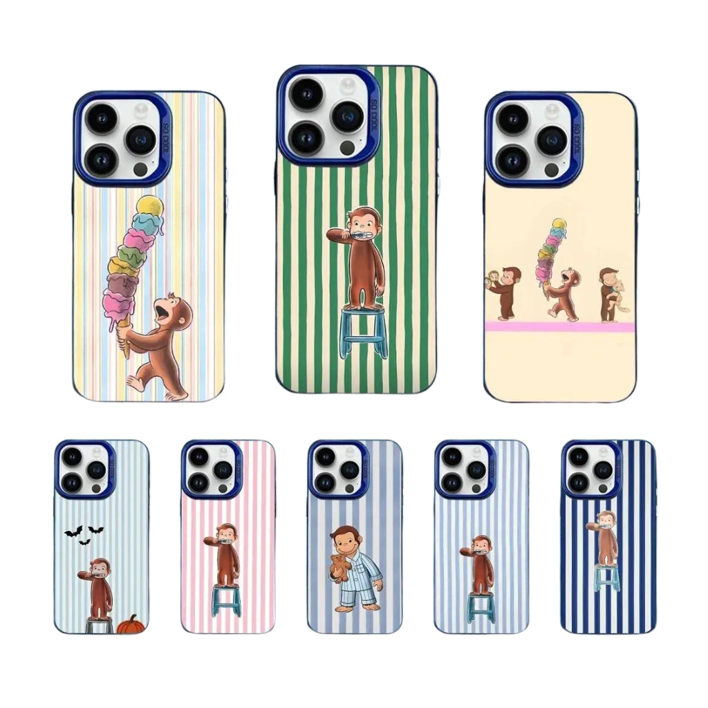 Monkey Chair Pink Striped