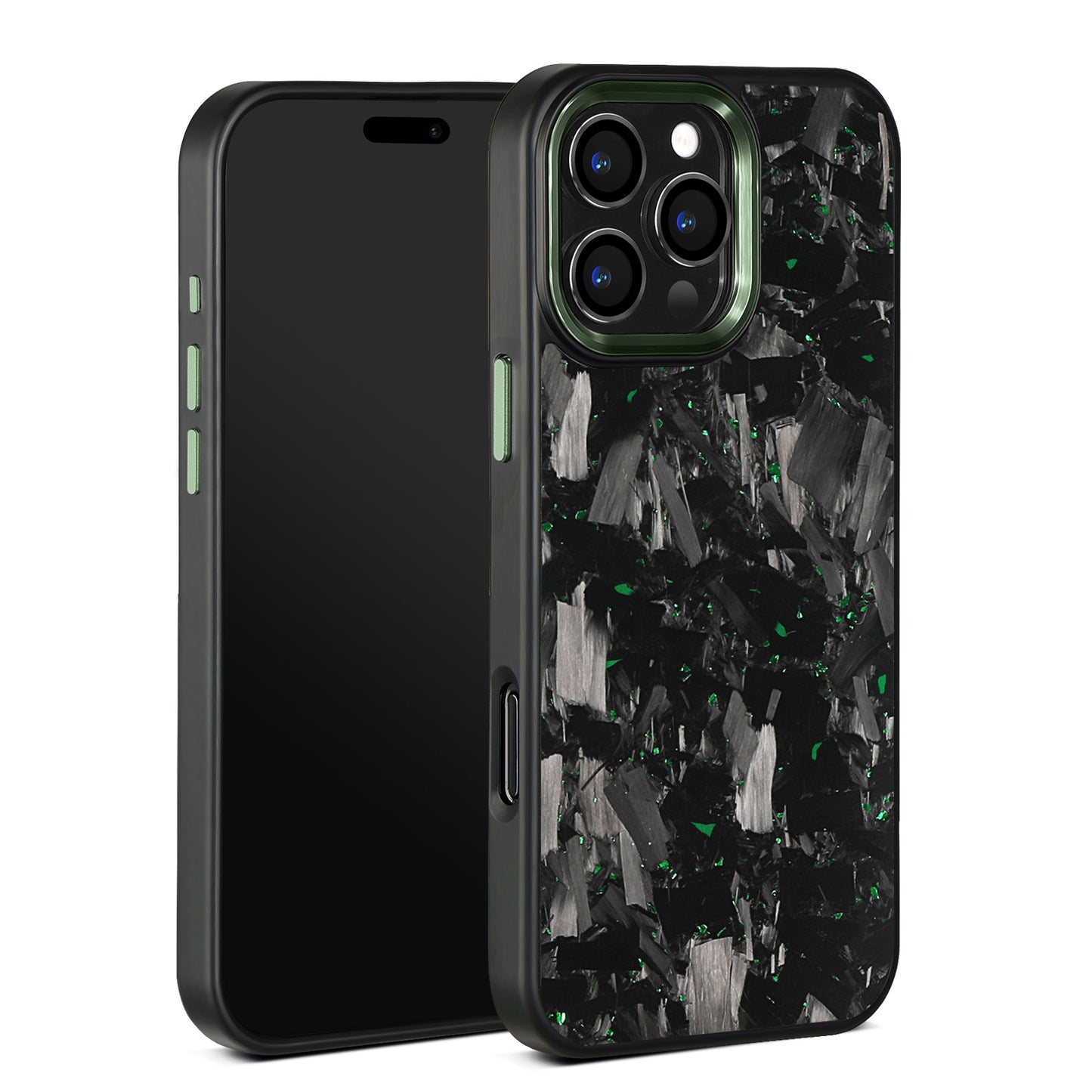3.large grain forged carbon fiber blackcolor metal frame green
