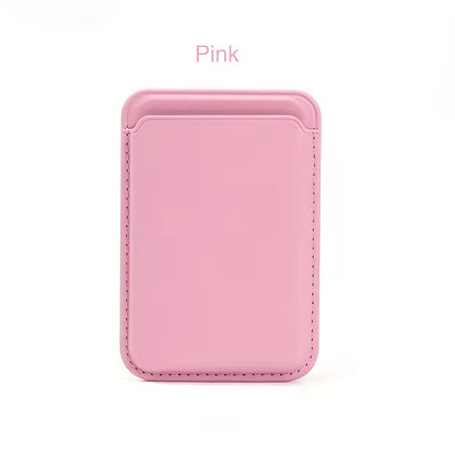 Magnetic Leather Card Holder