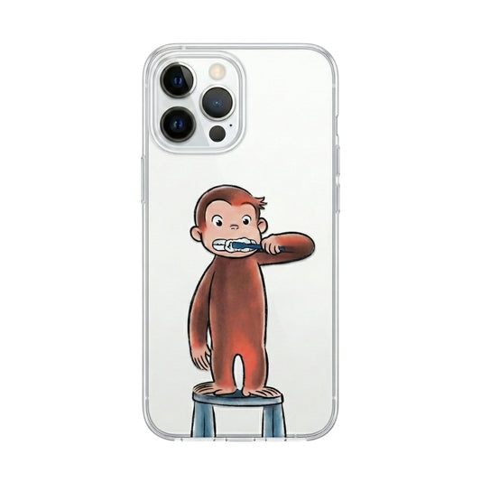 Brushing Monkey Transparent