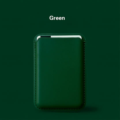 Magnetic Leather Card Holder