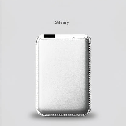 Magnetic Leather Card Holder
