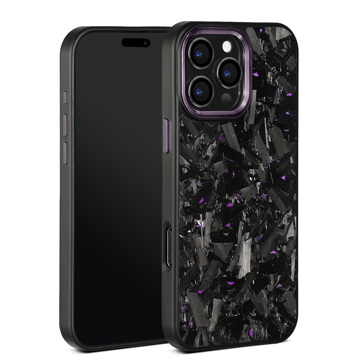3.large grain forged carbon fiber blackcolor metal frame purple