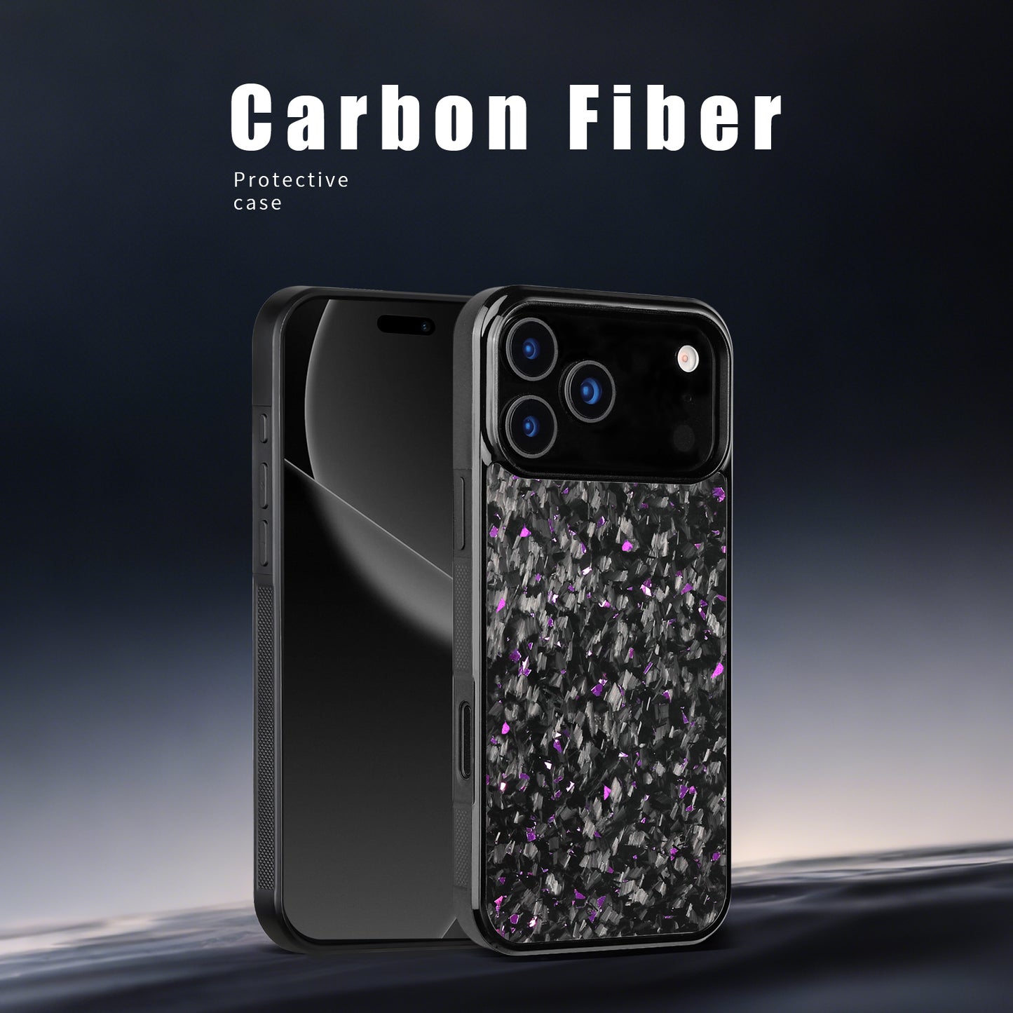 2. fine grain forged carbon fiber purple