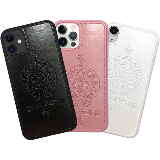Leather Pictogram iPhone Case