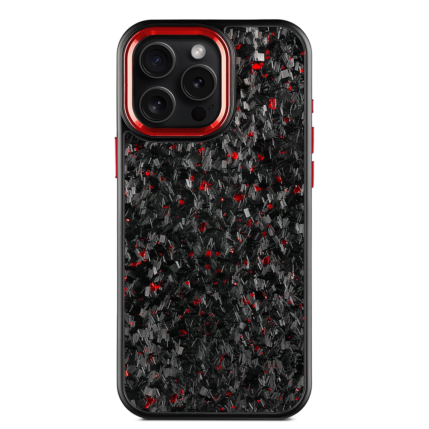 1. fine grain forged carbon fiber price blackcolor metal lens red