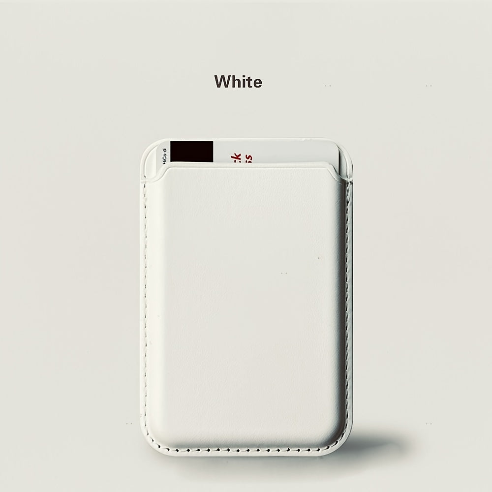 Magnetic Leather Card Holder