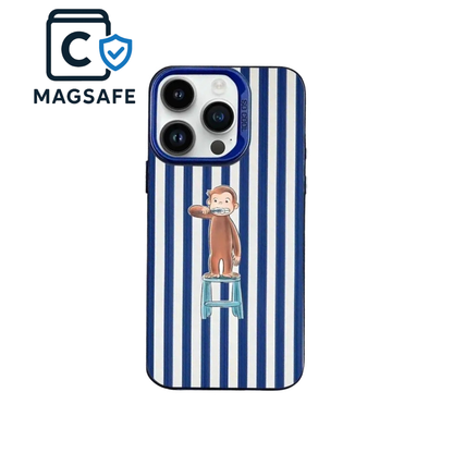 Monkey Chair Dark Blue Striped