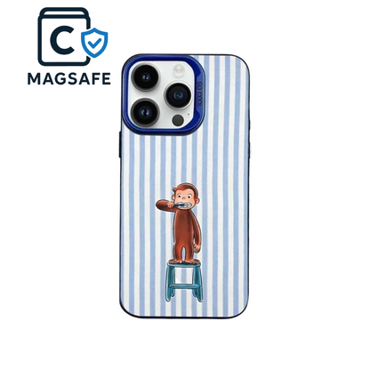 Monkey Chair Light Blue Striped