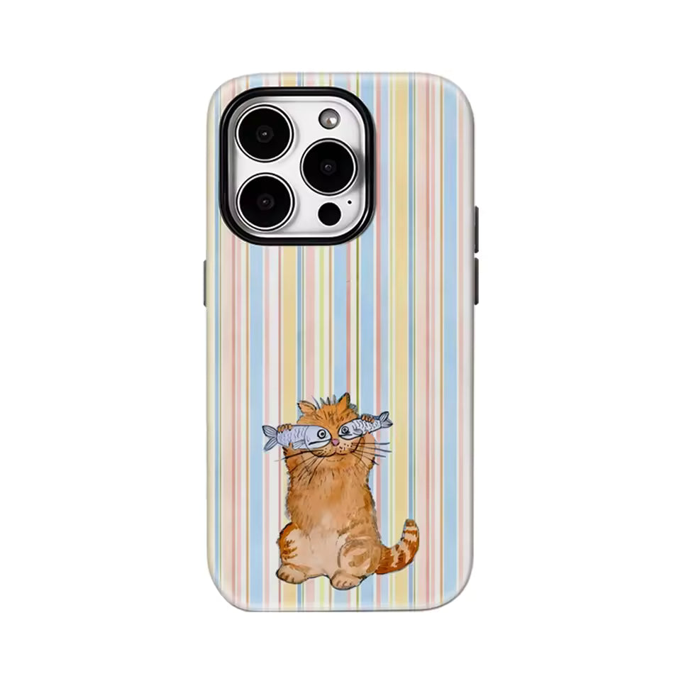 Crazy Cat Pastel Stripes