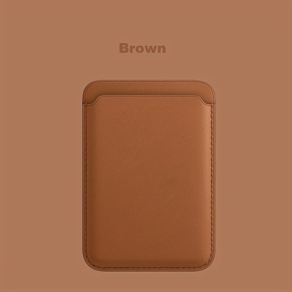 Magnetic Leather Card Holder