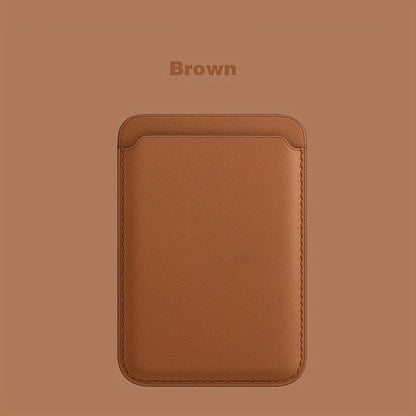 Magnetic Leather Card Holder