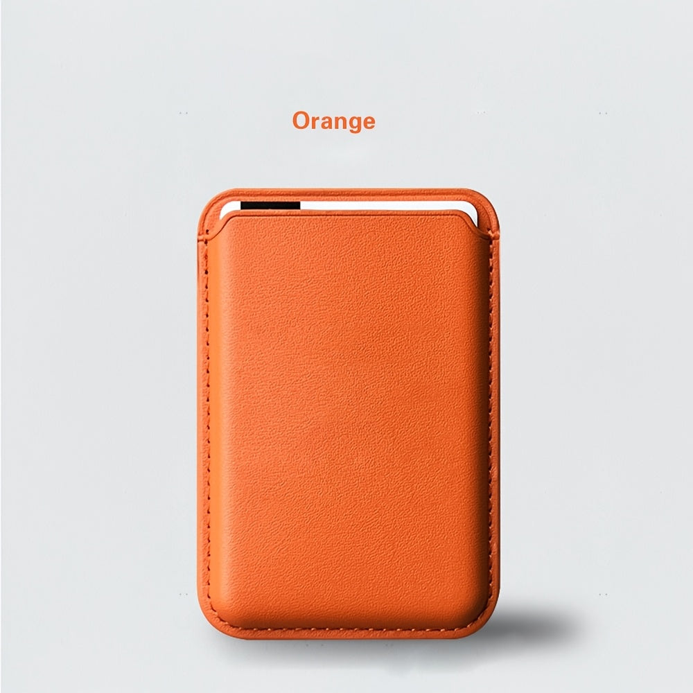 Magnetic Leather Card Holder