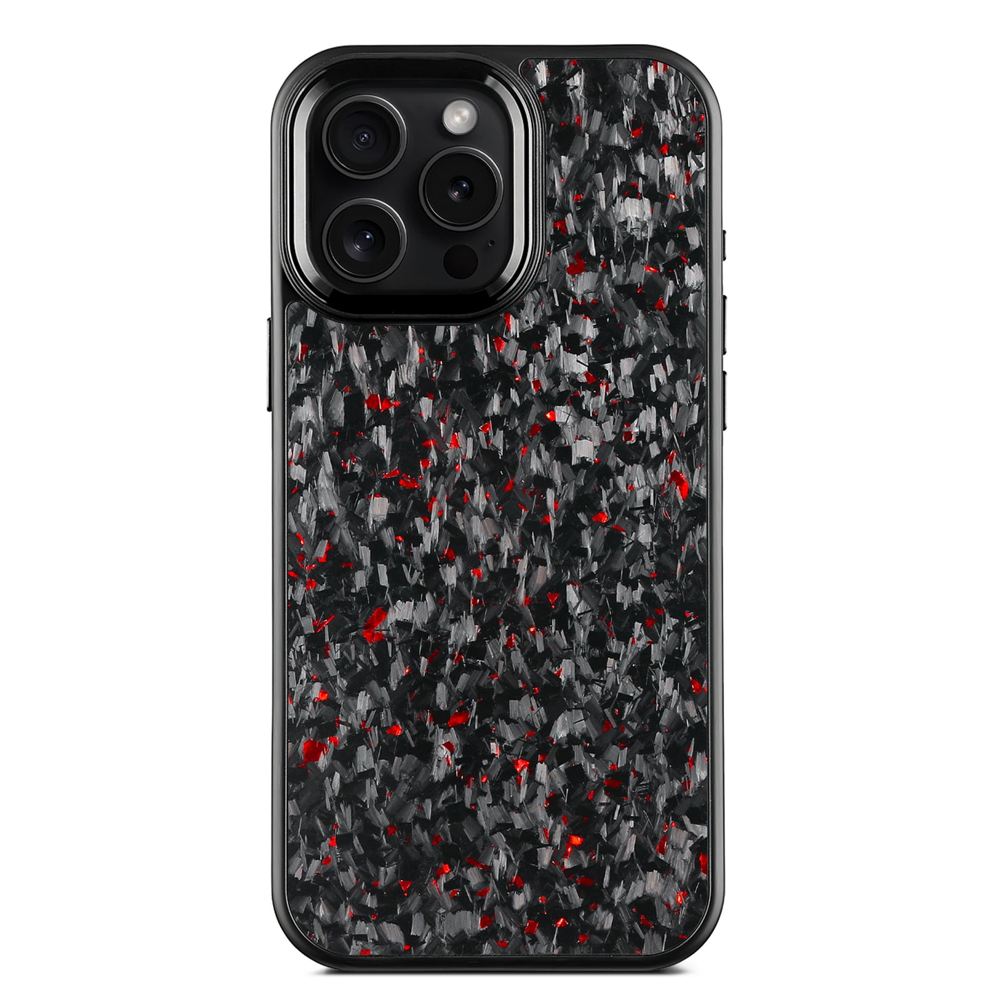 1. fine grain forged carbon fiber price blackcolor metal lens red