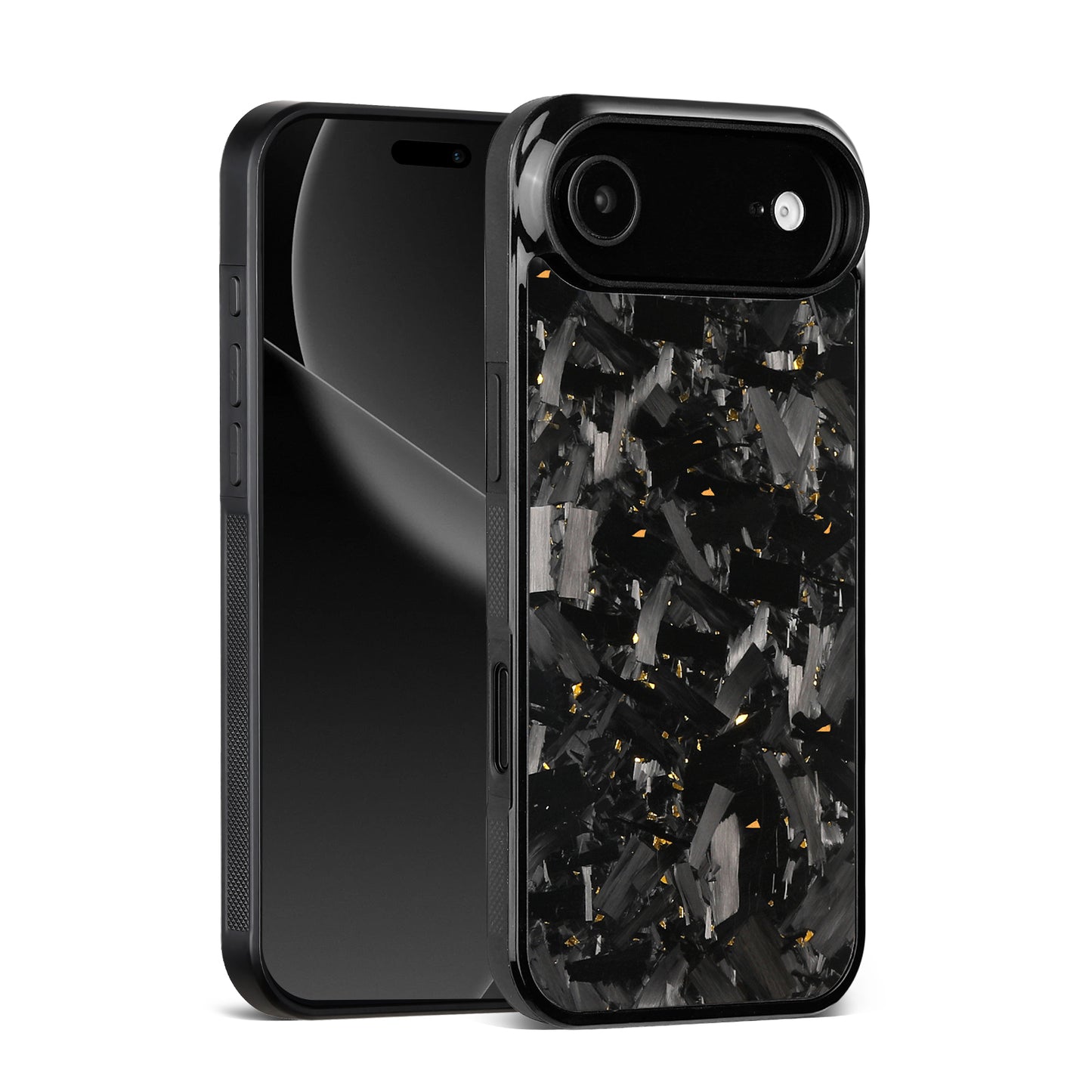 3.large grain forged carbon fiber blackcolor metal frame gold