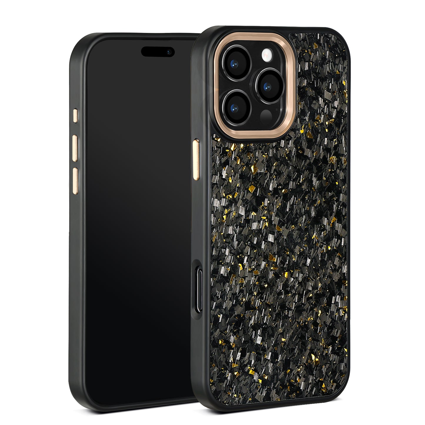 1. fine grain forged carbon fiber price blackcolor metal lens gold
