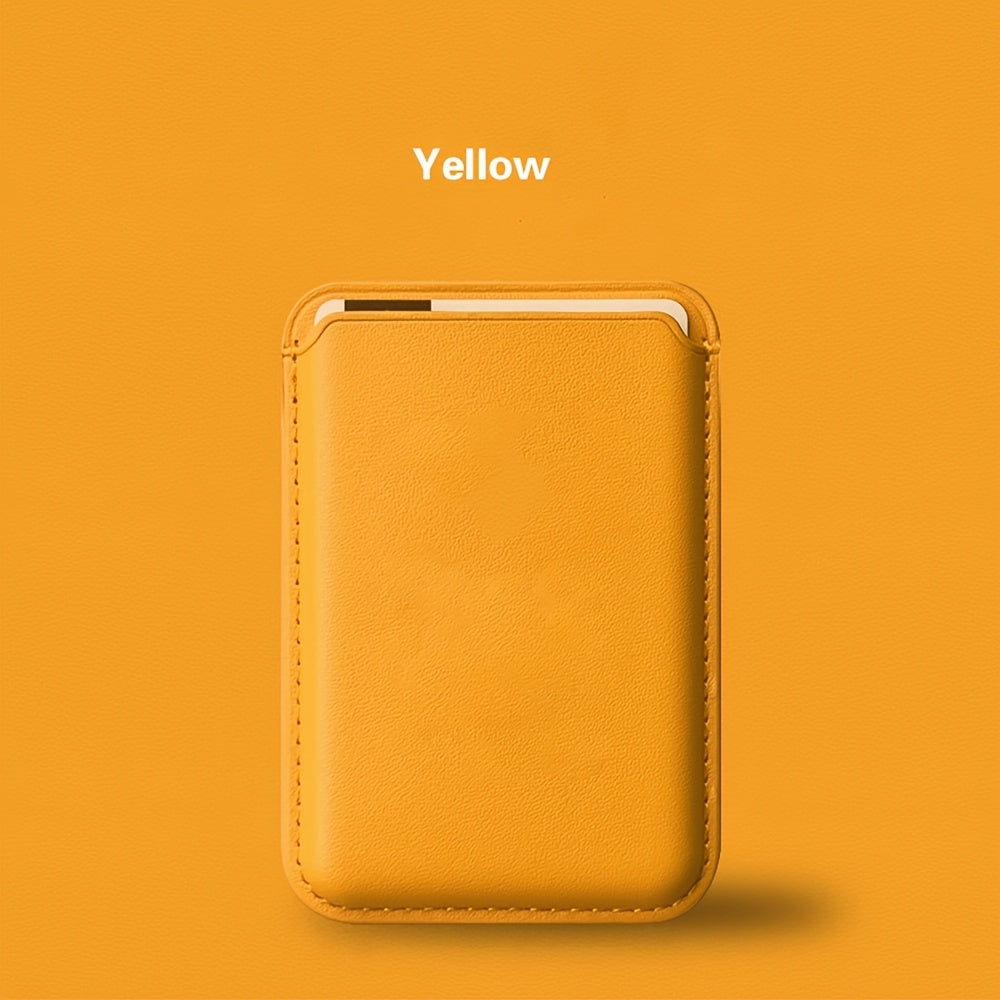 Magnetic Leather Card Holder