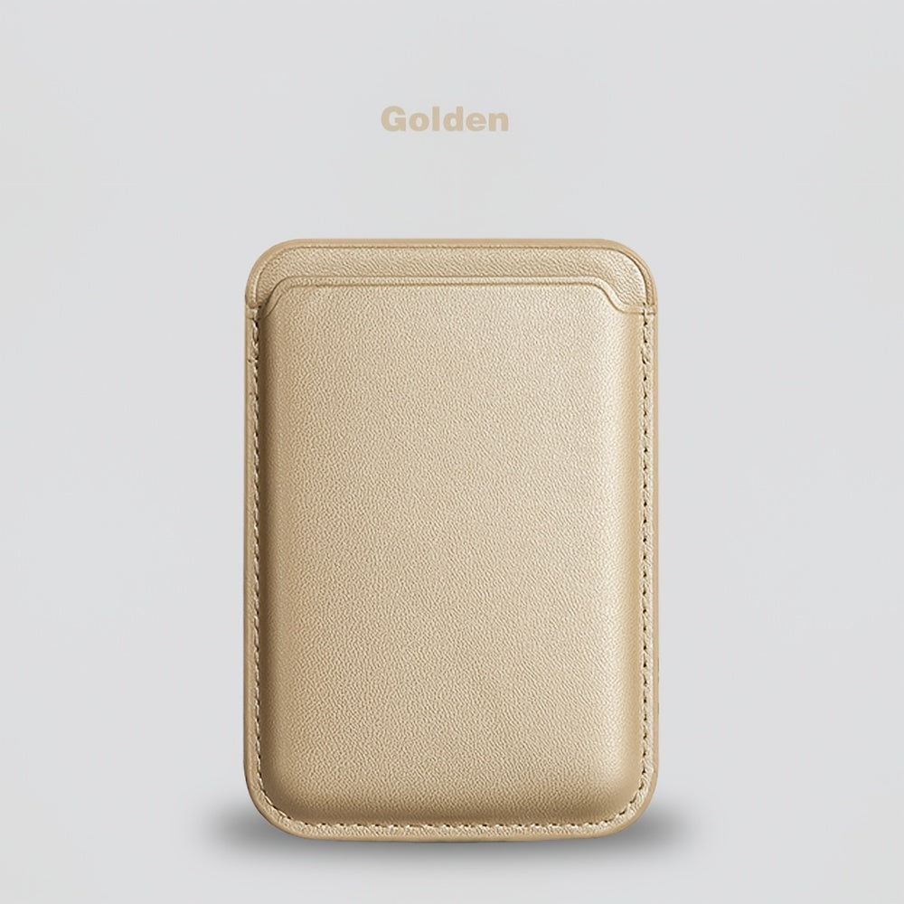 Magnetic Leather Card Holder