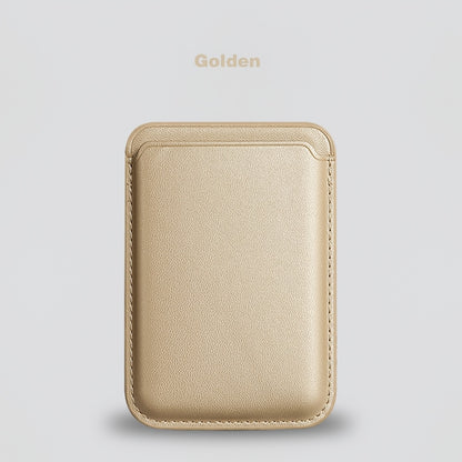 Magnetic Leather Card Holder