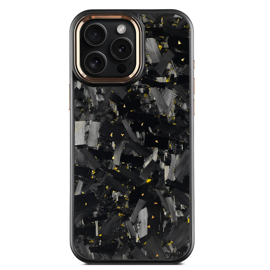 3.large grain forged carbon fiber blackcolor metal frame gold