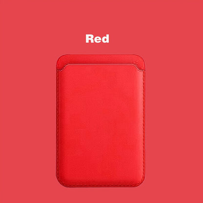 Magnetic Leather Card Holder