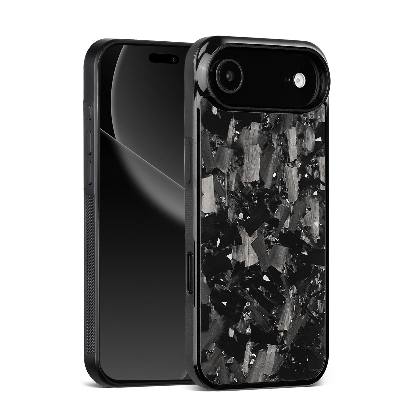 3.large grain forged carbon fiber blackcolor metal frame silver