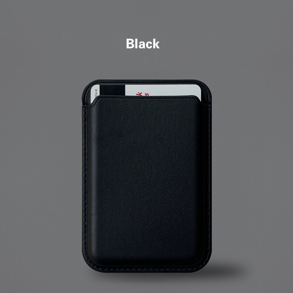 Magnetic Leather Card Holder