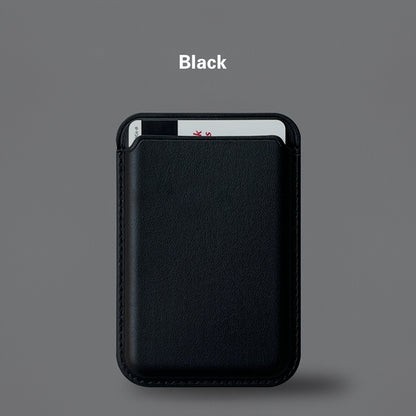 Magnetic Leather Card Holder